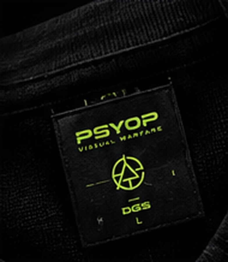 Printed PSYOP neck label