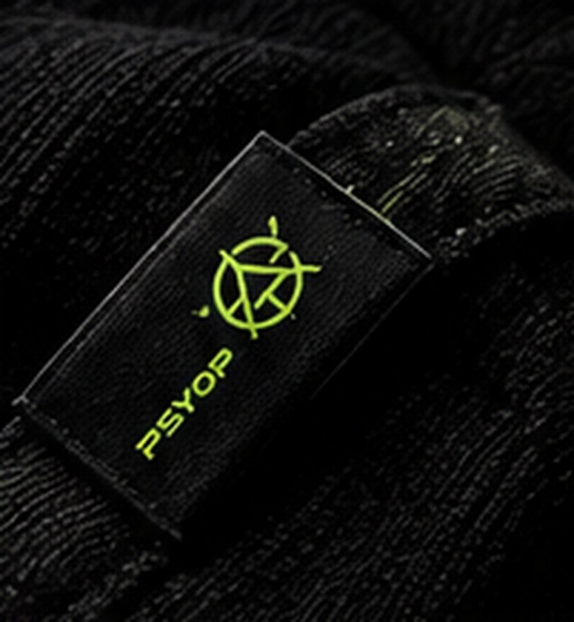 Woven PSYOP brand label